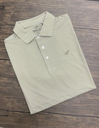 Performance Polo- Loden/White