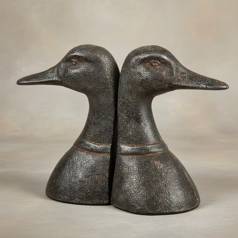 Duck Head Book Ends