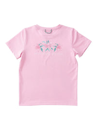 Girls' Short Sleeve Pro Performance T-Shirt-Pink Frosting