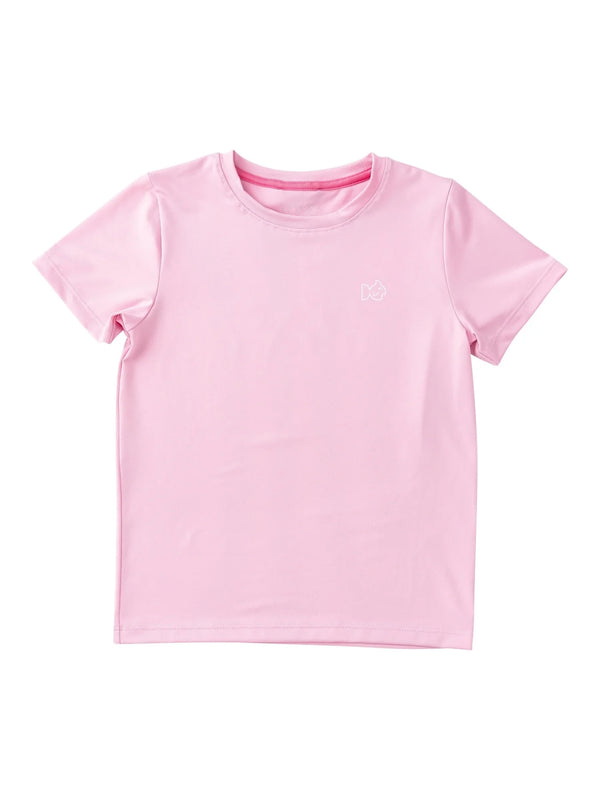 Girls' Short Sleeve Pro Performance T-Shirt-Pink Frosting