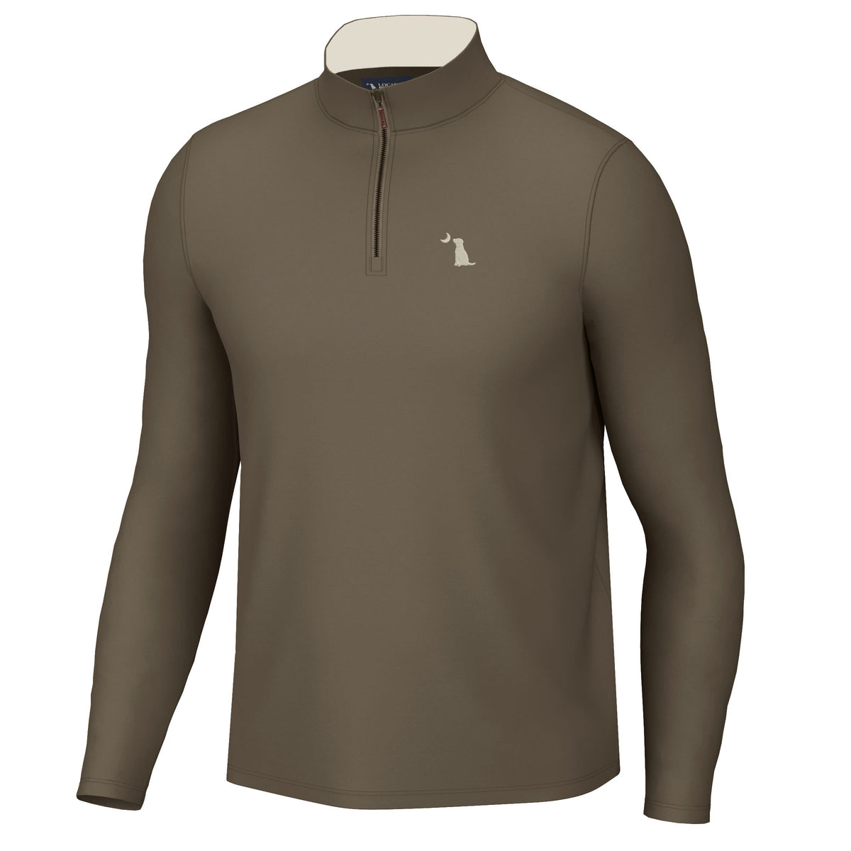 Quarter Zip Hoodie - Brown