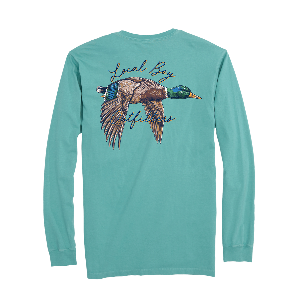 Youth Sand Dog and Moon Camo Plate Tee - Seafoam
