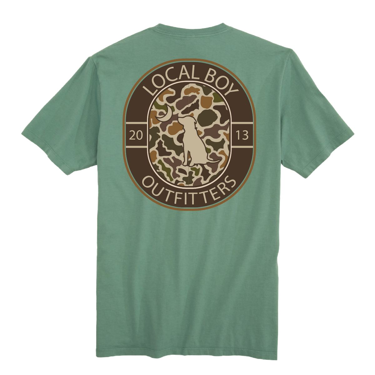 Vintage Crest Tee - Light Green
