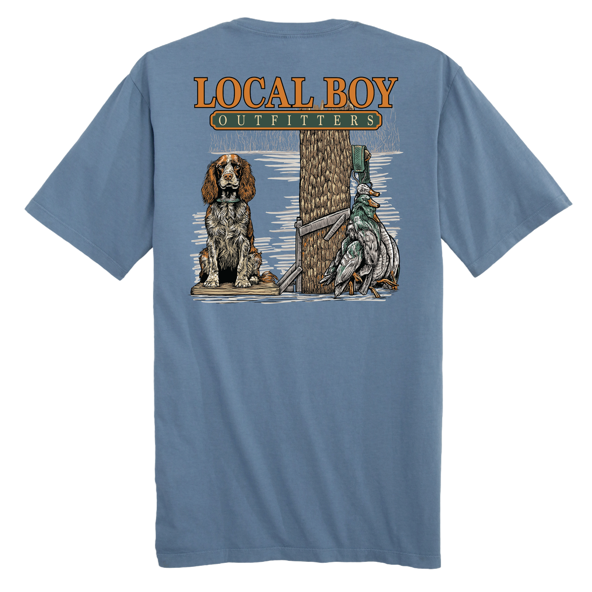 Spaniel Stand Tee - Slate
