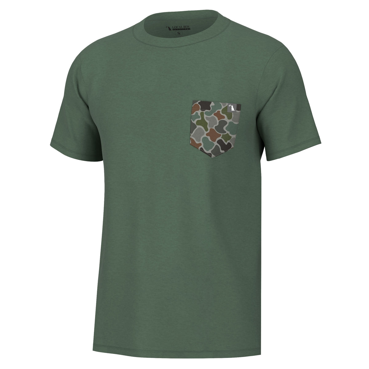 Heather Blended Crew - Pine