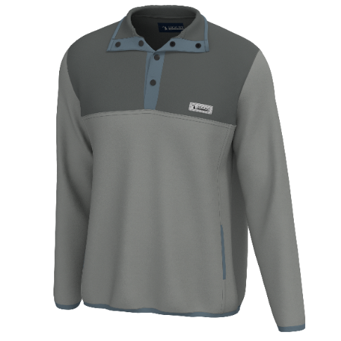 Quarter Snap Pullover - Gray/Light Gray