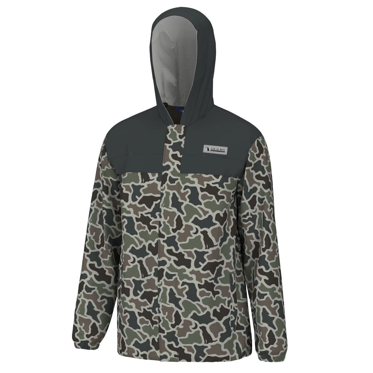 Rain Jacket - Dark Slate Dog and Moon