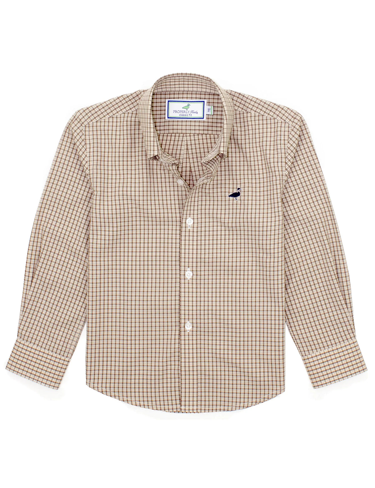 Boys Seasonal Sportshirt -Timber