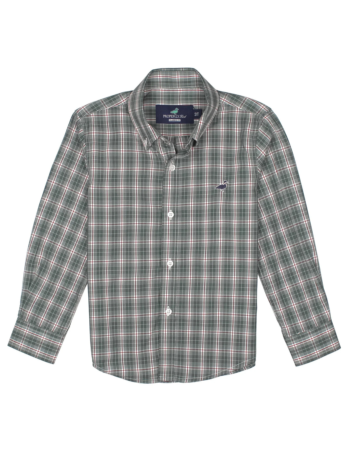 Boys Seasonal Sportshirt- Mistletoe