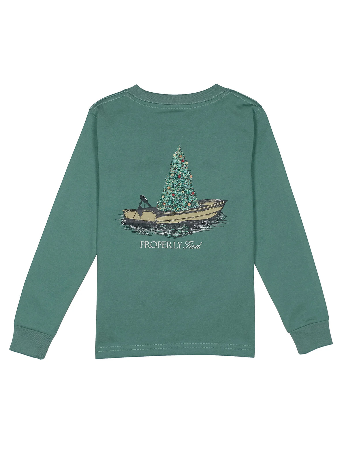 Boys Jolly Boat LS- Marine Green