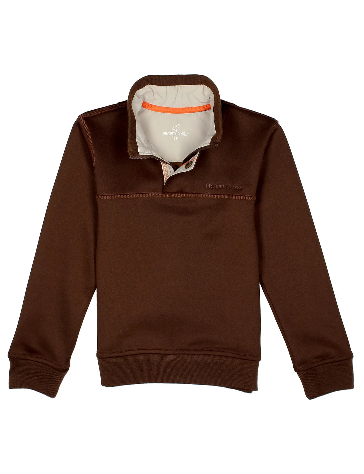 Boys Kennedy Pullover- Bark