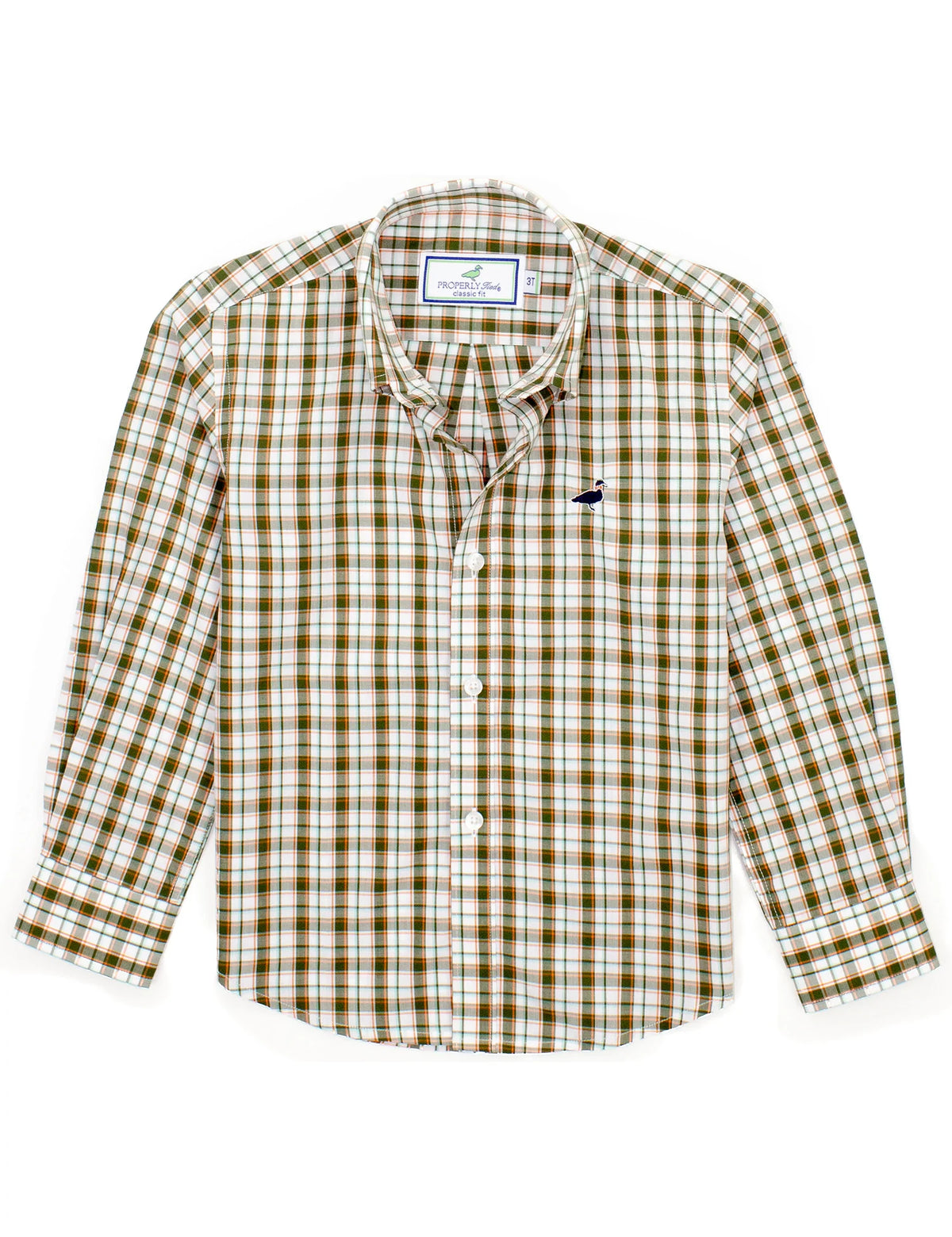 Boys Seasonal Sportshirt -Olive Grove