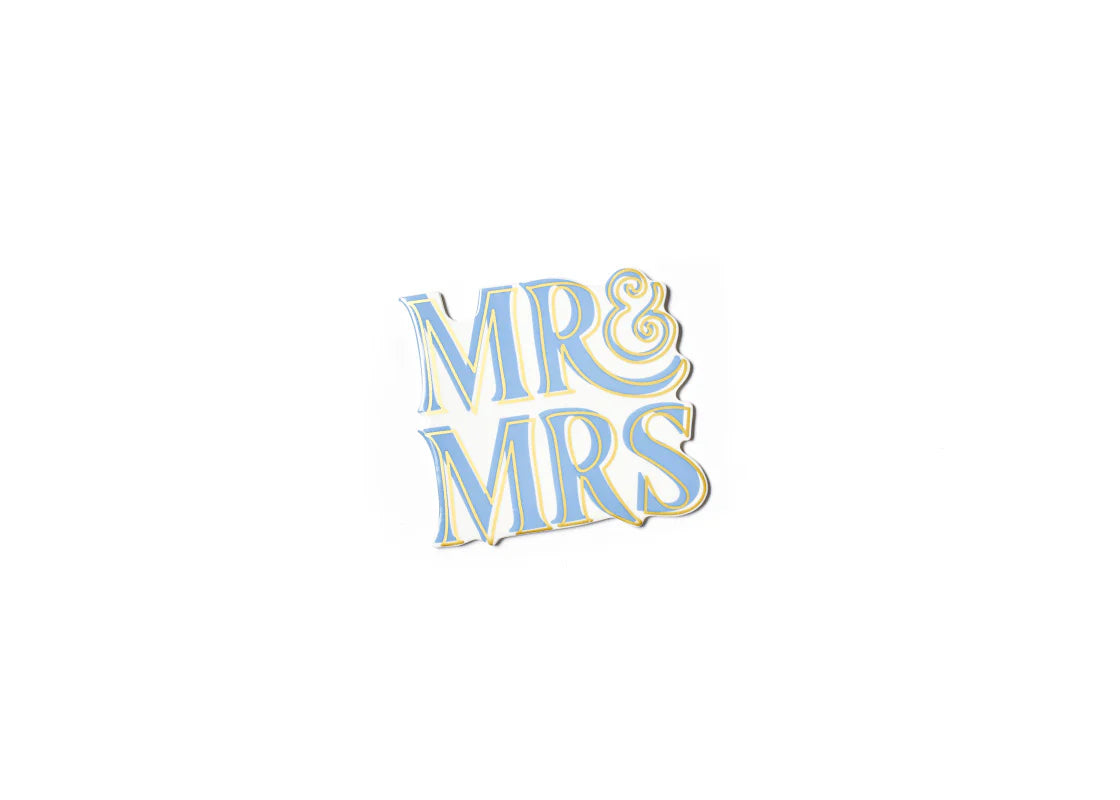 Happy Everything Blue Mr. and Mrs. Mini Attachment