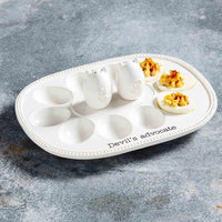 Devil Egg Tray and Salt and Pepper Shaker