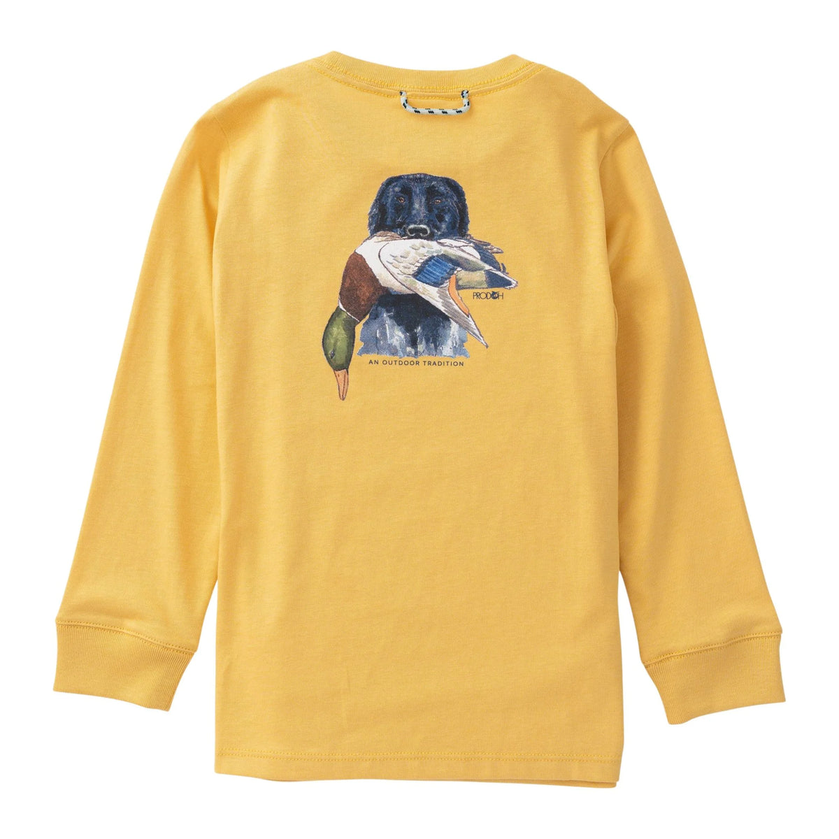 Boys L/S Cotton T-Shirt- Ochre