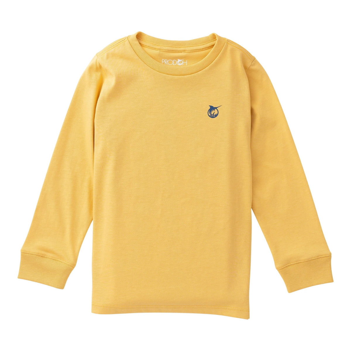Boys L/S Cotton T-Shirt- Ochre
