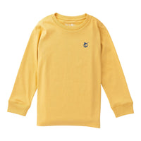 Boys L/S Cotton T-Shirt- Ochre