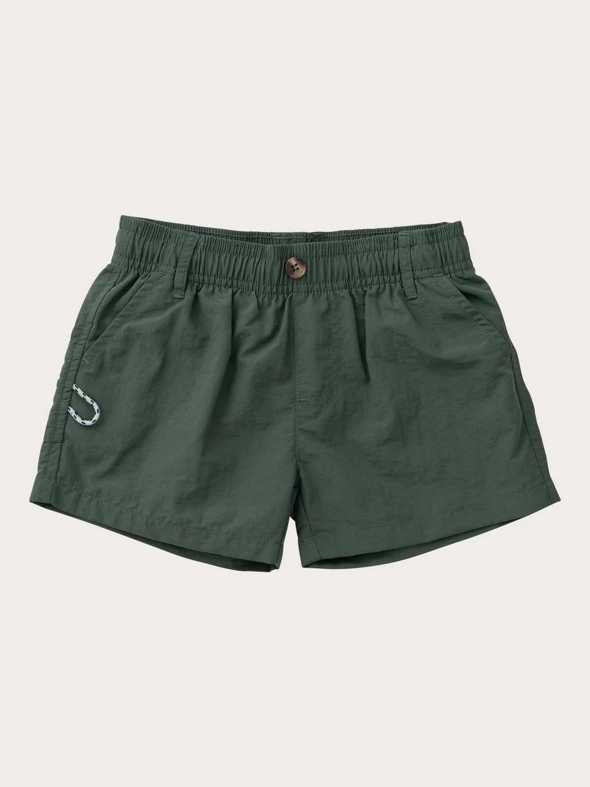 Boys Outriggers Performance Short- Camping Green