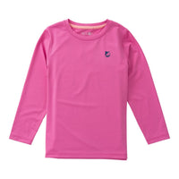 Girls Pro Performance L/S T-Shirt- Phlox Pink