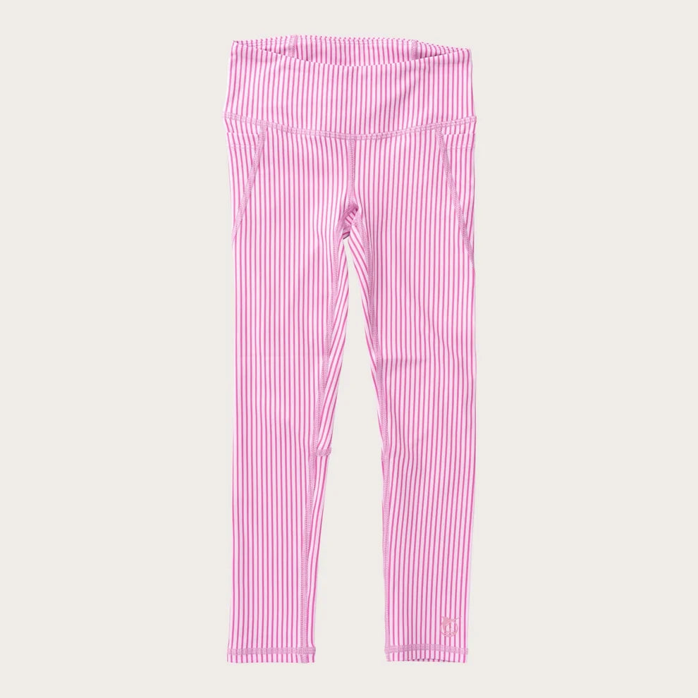 Girls' Athletic Legging- Phlox Pink Stripe