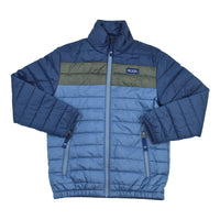 Puffer Jacket | Dark Denim Colorblock