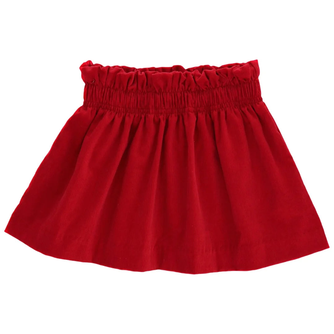 Corduroy Skirt - Red