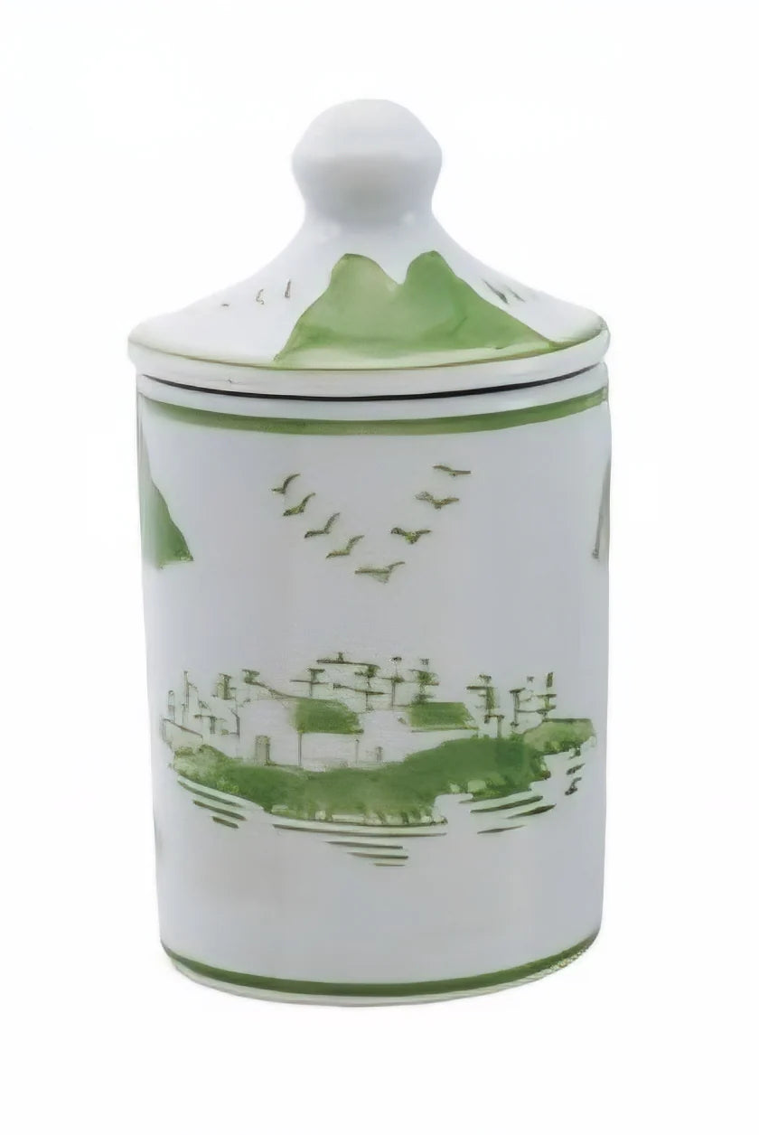 Spiced Jars- Green and White Floral 2