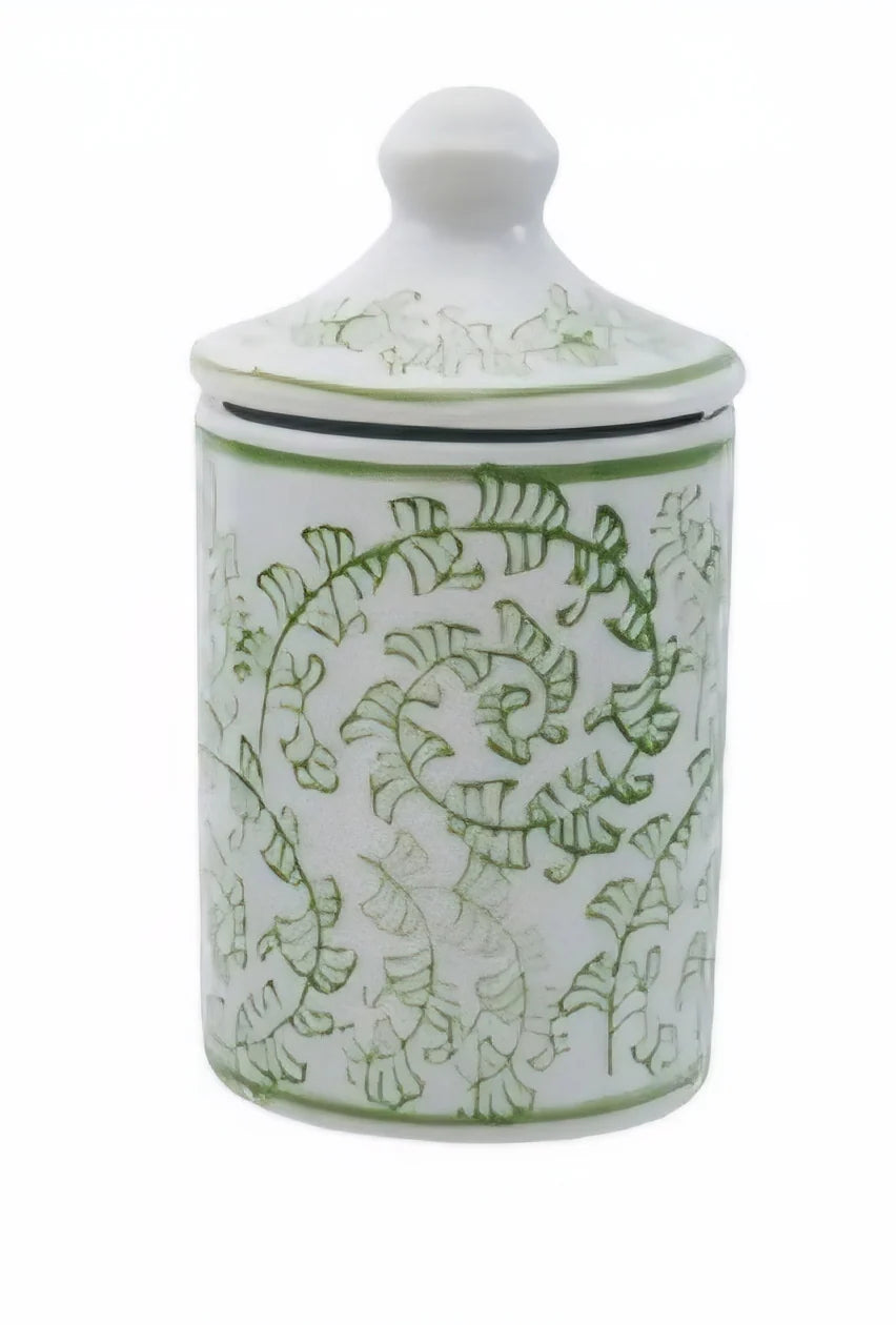 Spiced Jars- Green and White Floral 1