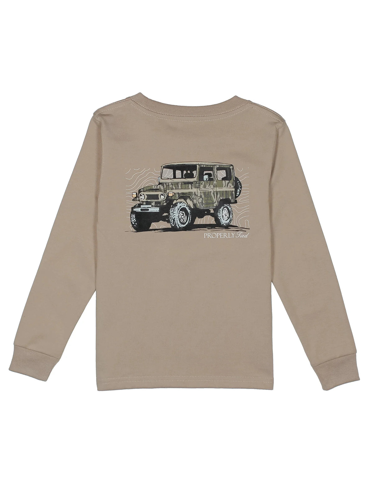Boys Mossy Oak Topo Cruiser LS- Sand