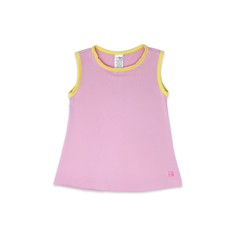 Tori Tank - Light Pink/Yellow