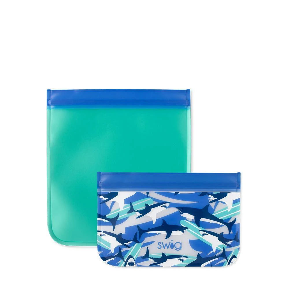 Swig Reusable Storage Baggies-Shark