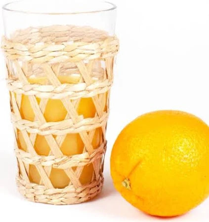 Rattan Glass Tumbler