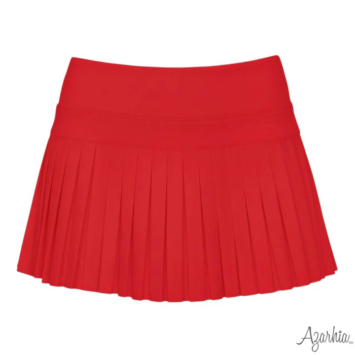 Mini Pleated Skort- Red