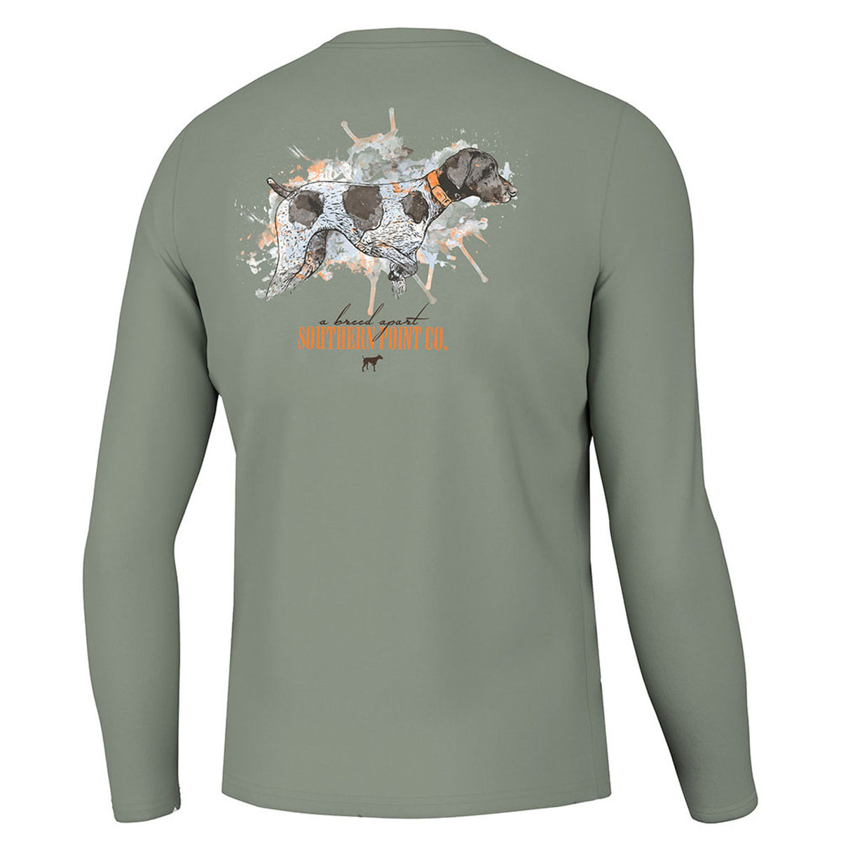 Splatter Series Dog LS Tee - Sea Spray