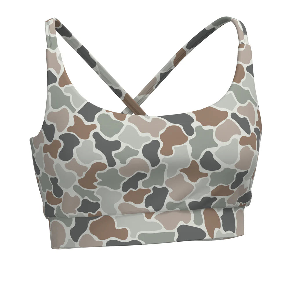 Sports Bra - Forest Camo Flora