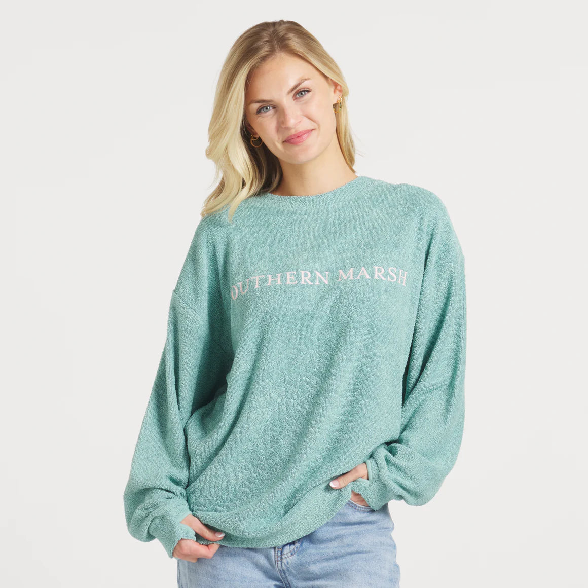 Sunday Morning Sweater - Washed Kelly Green