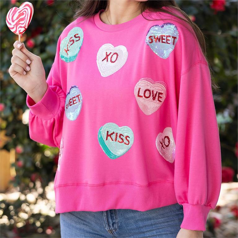 Sweatshirt - Millie Candy Hearts