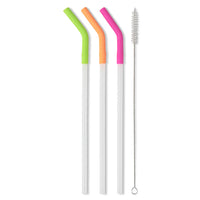 NEON LIME/ORANGE/BERRY Mega Mug Straws