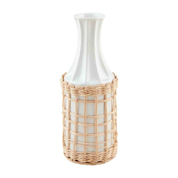 Tall Woven Wrapped Vase