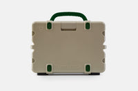 Turtle box- Tan with Green Handle