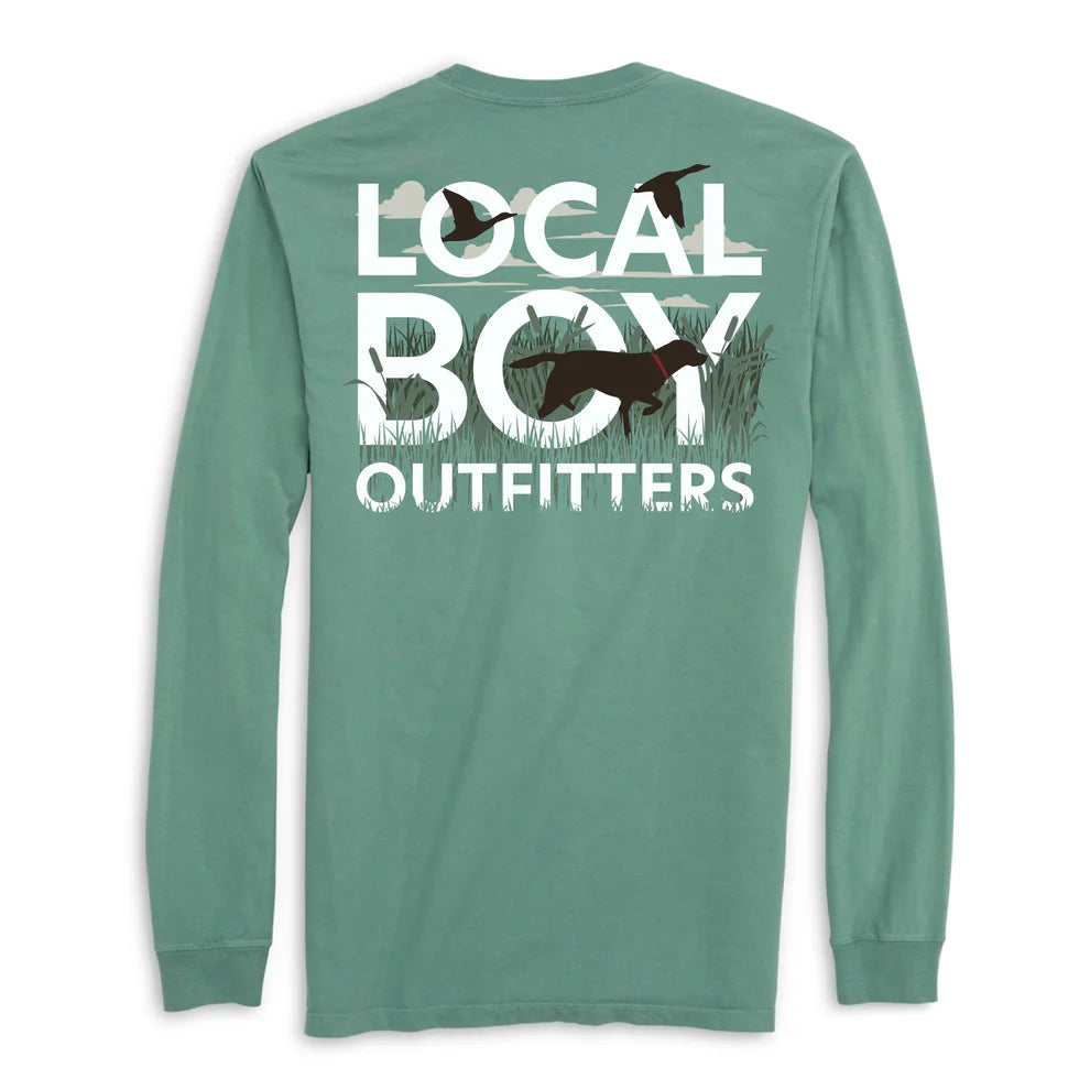 Youth Text and Tail Tee - Light Green