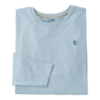 girls L/S Cotton T-Shirt- Cahmere Blue