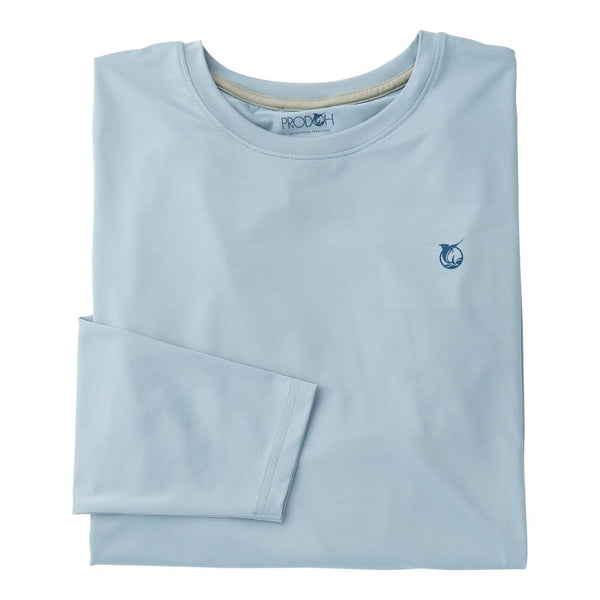 girls L/S Cotton T-Shirt- Cahmere Blue