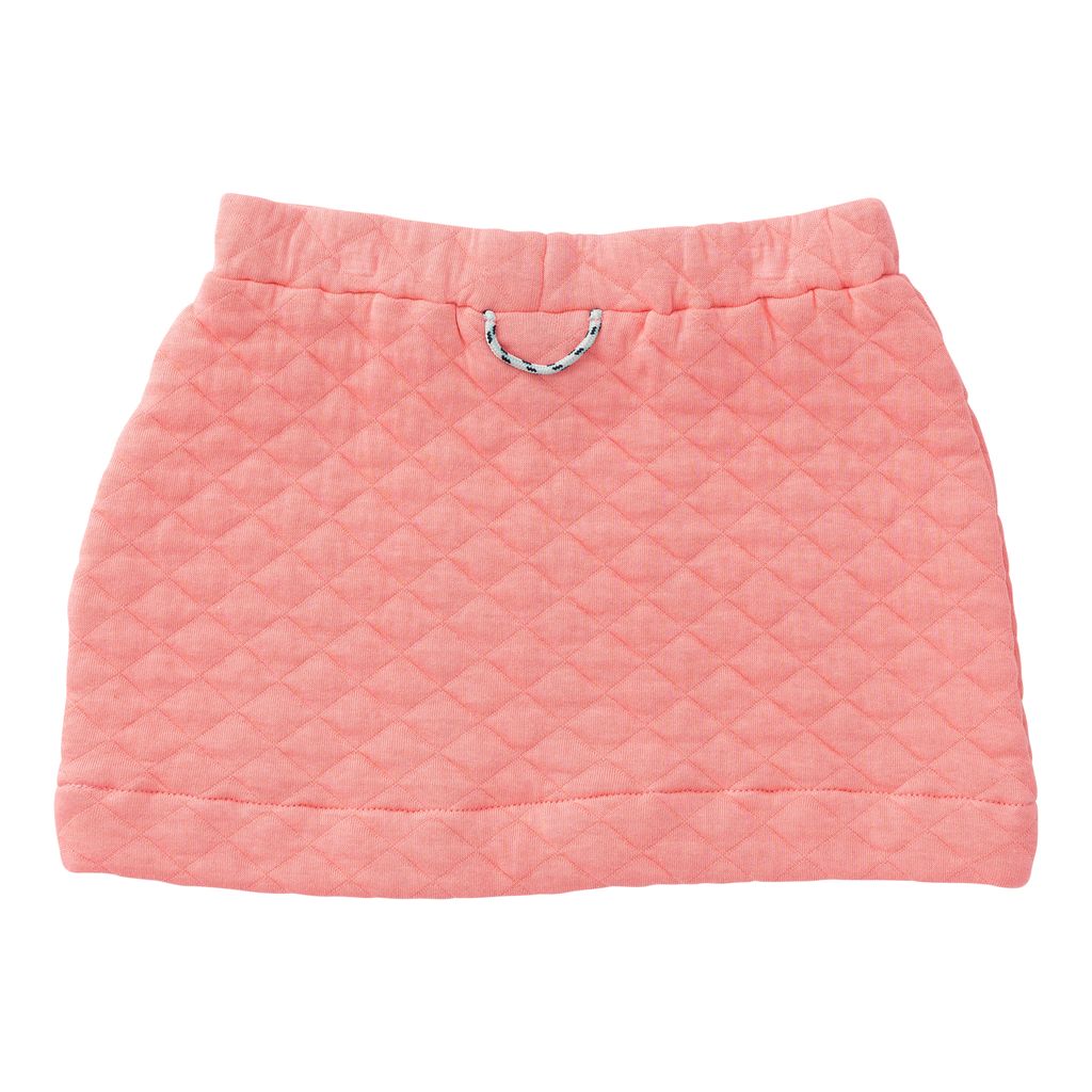 Girls Quilted Skirt- Geranium Pink