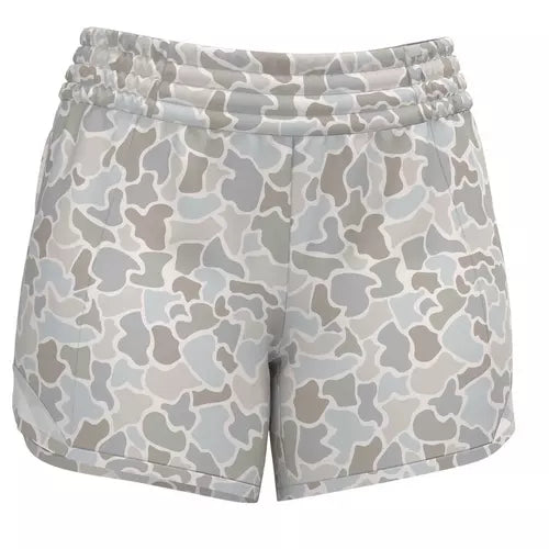 Youth Local Girl Vista Shorts- Forest Camo Saltwater