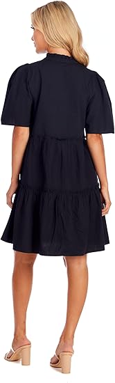 Watson Tiered Dress- Black