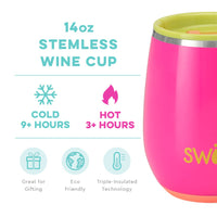 Swig Tutti Frutti Stemless Wine Cup 14 oz