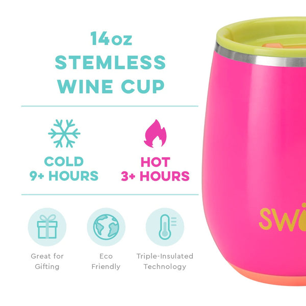 Swig Tutti Frutti Stemless Wine Cup 14 oz