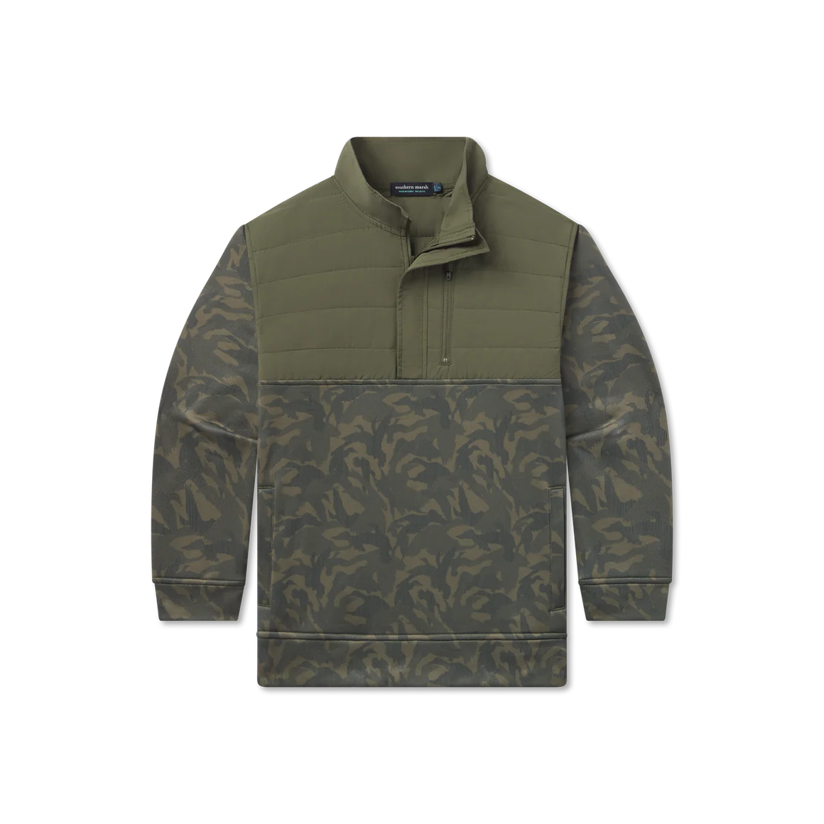 Youth Harris Stretch Pullover - Dark Olive Duck