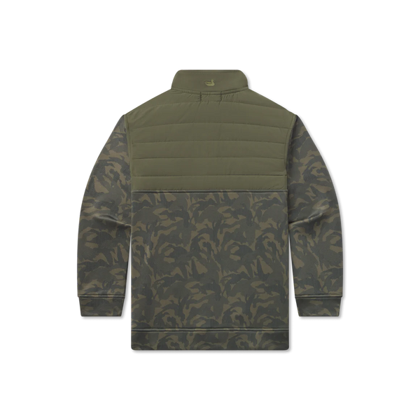 Youth Harris Stretch Pullover - Dark Olive Duck